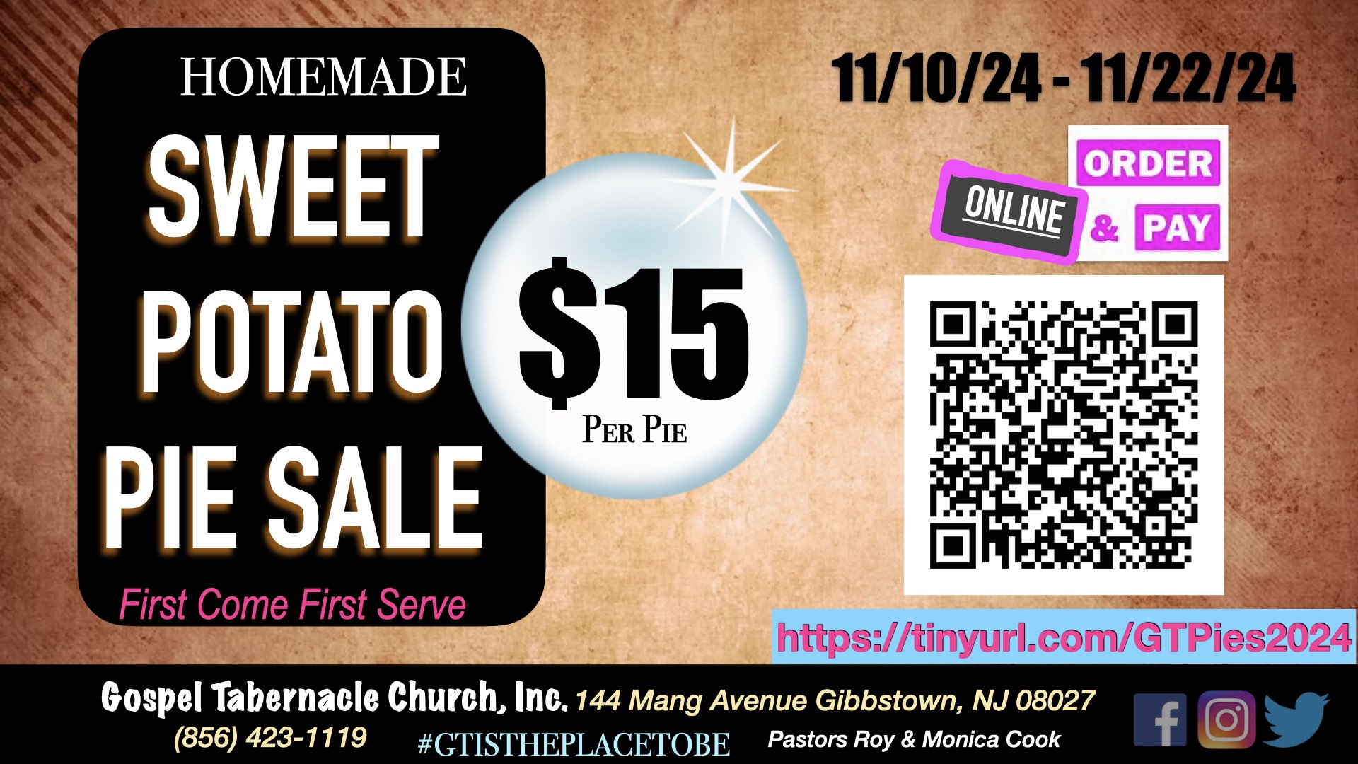 ‎Sweet Potato Pie Fundraiser 2024.‎001